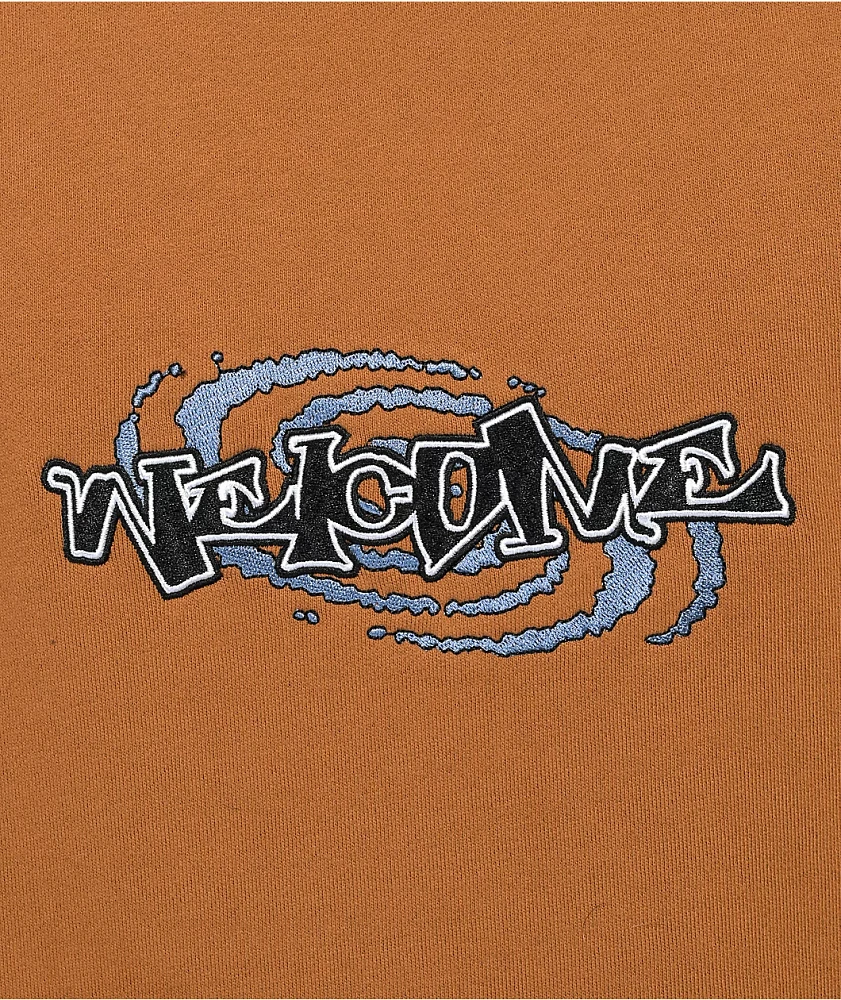 Welcome Vortex Brown Crewneck Sweatshirt