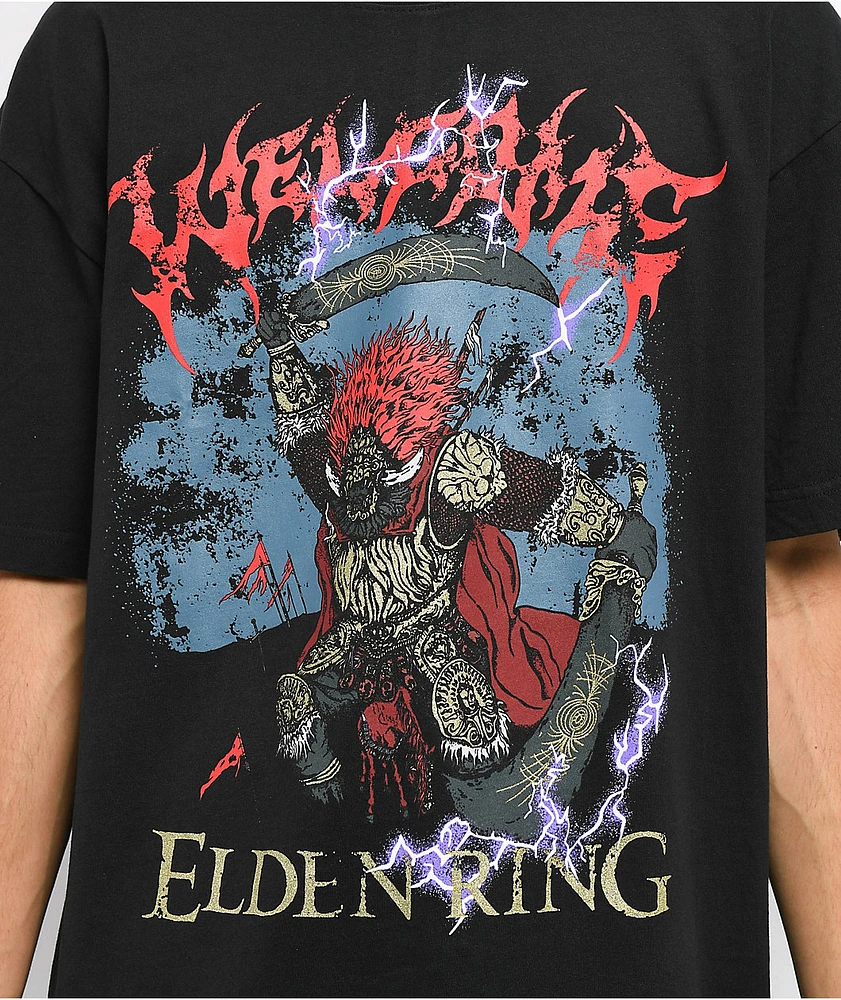 Welcome x Elden Ring Radahn Black T-Shirt