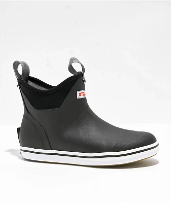 XTRATUF Womens Black Ankle Deck Boots