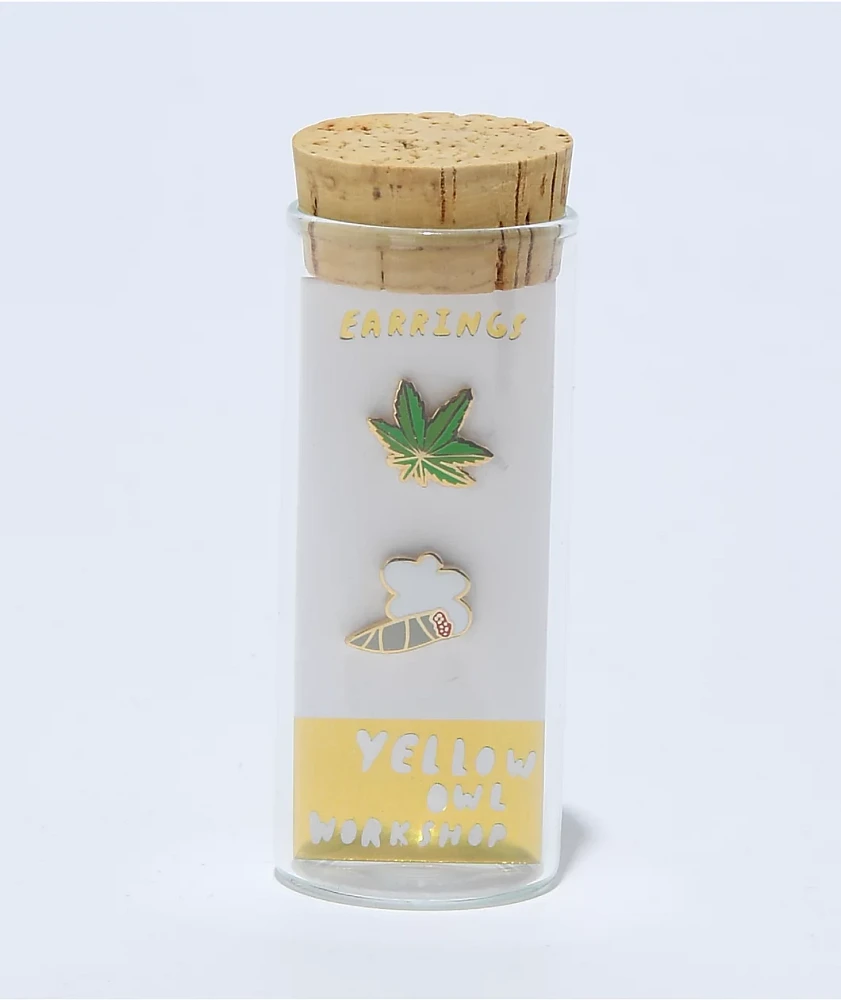 Yellow Owl Workshop Weed Stud Earrings