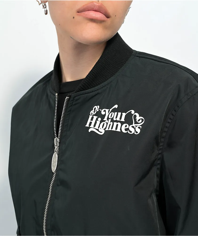 Your Highness Fairy Dream Black Bomber Jacket