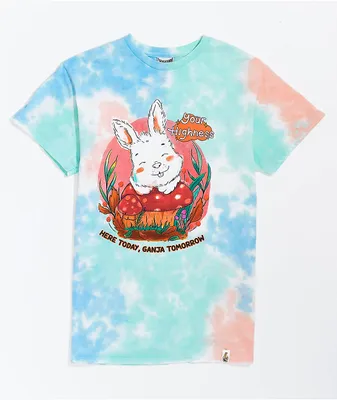 Your Highness Ganja Tomorrow Blue Tie Dye T-Shirt