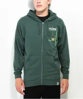 Your Highness Imagination Green Zip Hoodie