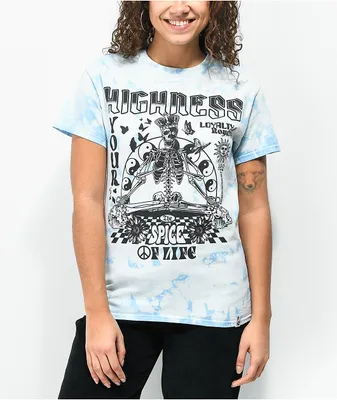 Your Highness Spice Of Life Blue Tie Dye T-Shirt