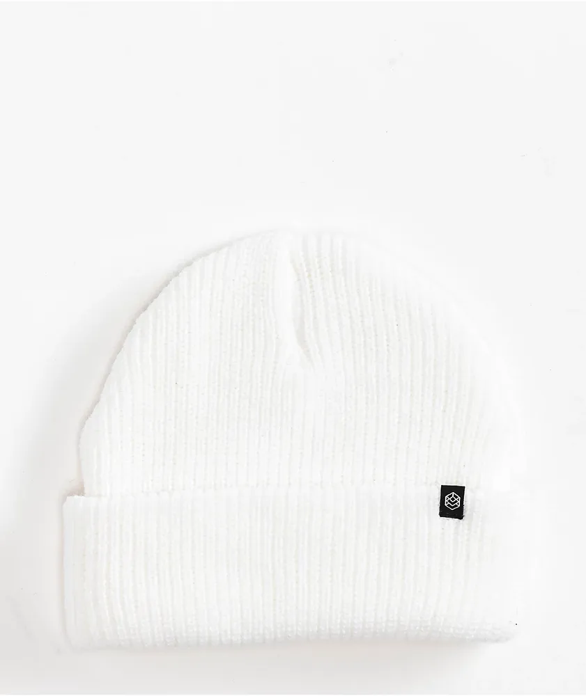 Zine Focus White Beanie