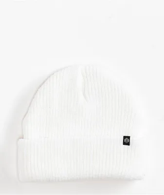 Zine Focus White Beanie