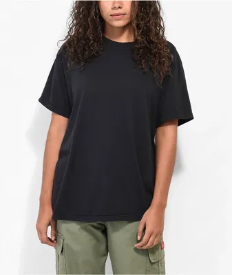 Zine Garment Dye Black T-Shirt