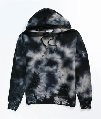 Zine Hunter Black Tie Dye Hoodie