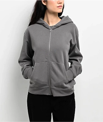 Zine Russo Grey Zip Hoodie