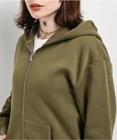 Zine Russo Olive Zip Hoodie