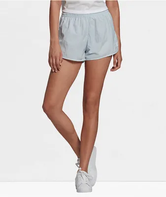 adidas 3 Stripe Light Blue Shorts