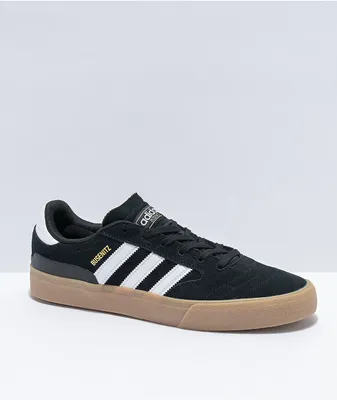 adidas Busenitz Black, White & Gum Vulcanized Shoes