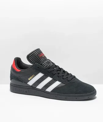 adidas Busenitz Black, White & Red Shoes