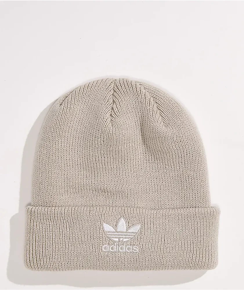 adidas Original Trefoil Tan & White Beanie