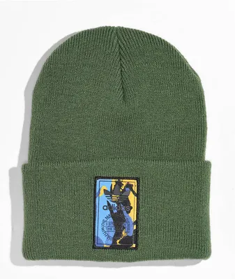 adidas Originals Camo Logo Green Beanie