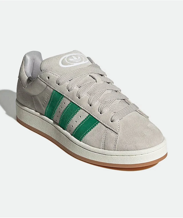 Adidas Originals Campus 00s Grey One Green Skate Shoes at