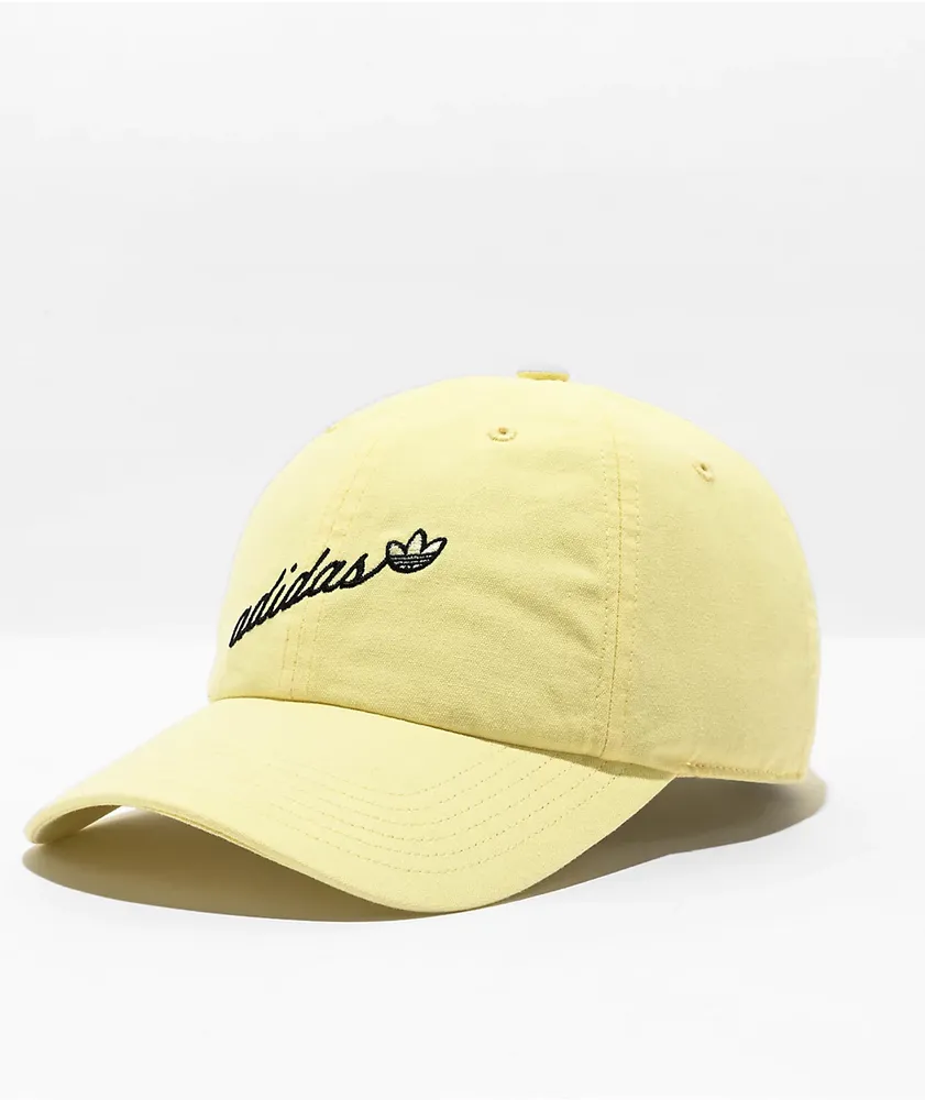 adidas Originals Script Yellow Strapback Hat