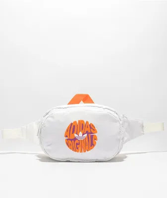 adidas Originals Sport 2.0 White & Orange Fanny Pack