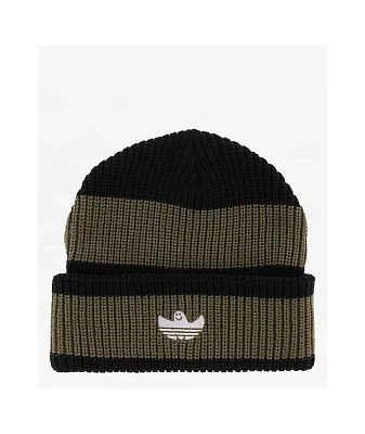 adidas Shmoofoil Strata Olive and Black Beanie