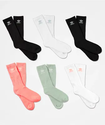 adidas Trefoil Glory 6 Pack Crew Socks