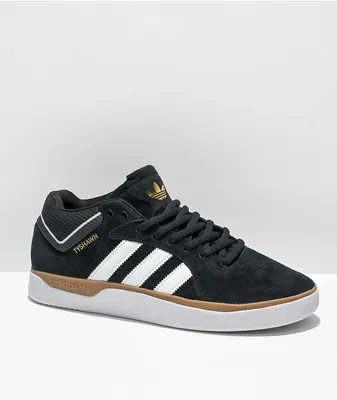 adidas Tyshawn Black, White & Gum Shoes