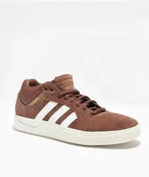 adidas Tyshawn Mid Brown & White Skate Shoes