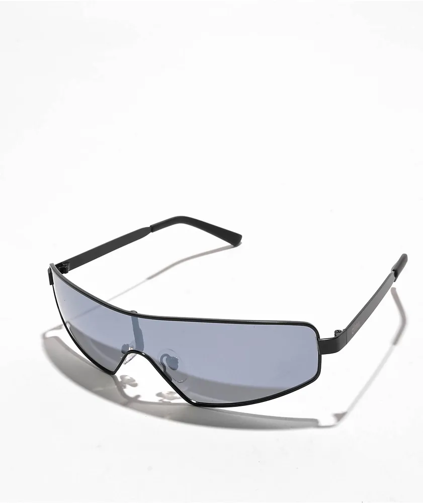 dime. Ventura Matte Black & Silver Polarized Sunglasses