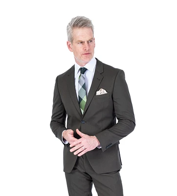 Marzotto Wool Suit - Olive