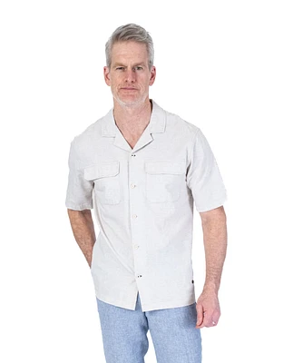 Short-Sleeve Linen 2 Pocket Sport Shirt - Natural