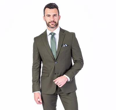 Extreme Slim Fit Solid Suit - Olive