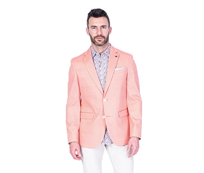 Textured Sports Jacket - Orange