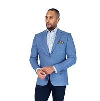 Textured Check Blazer
