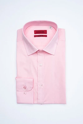Extreme Slim Fit Solid Stretch Dress Shirt - Pink