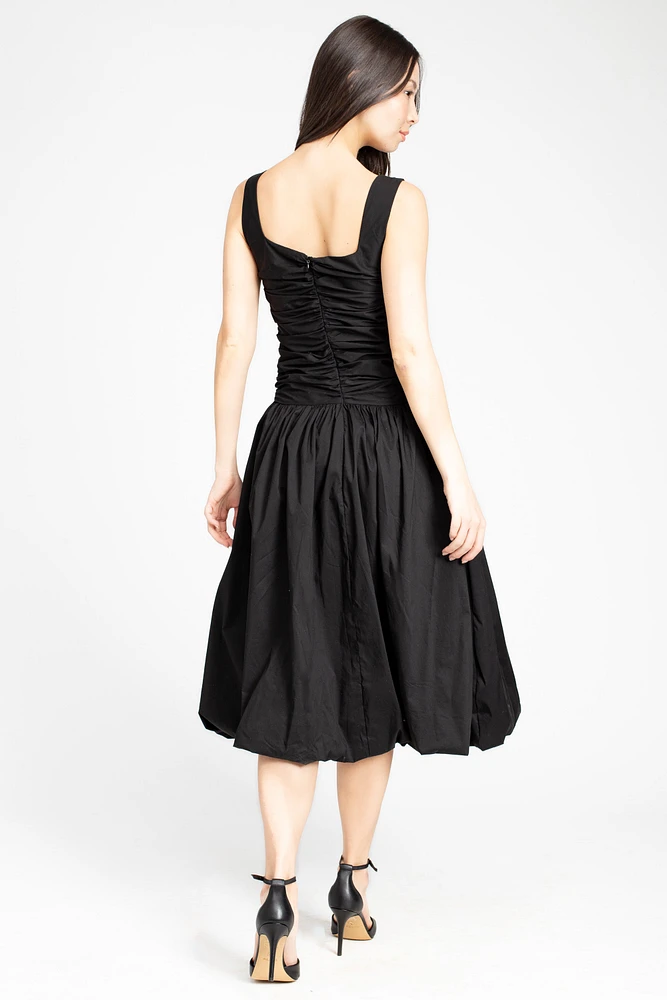 Clarabelle Bubble Hem Midi Dress