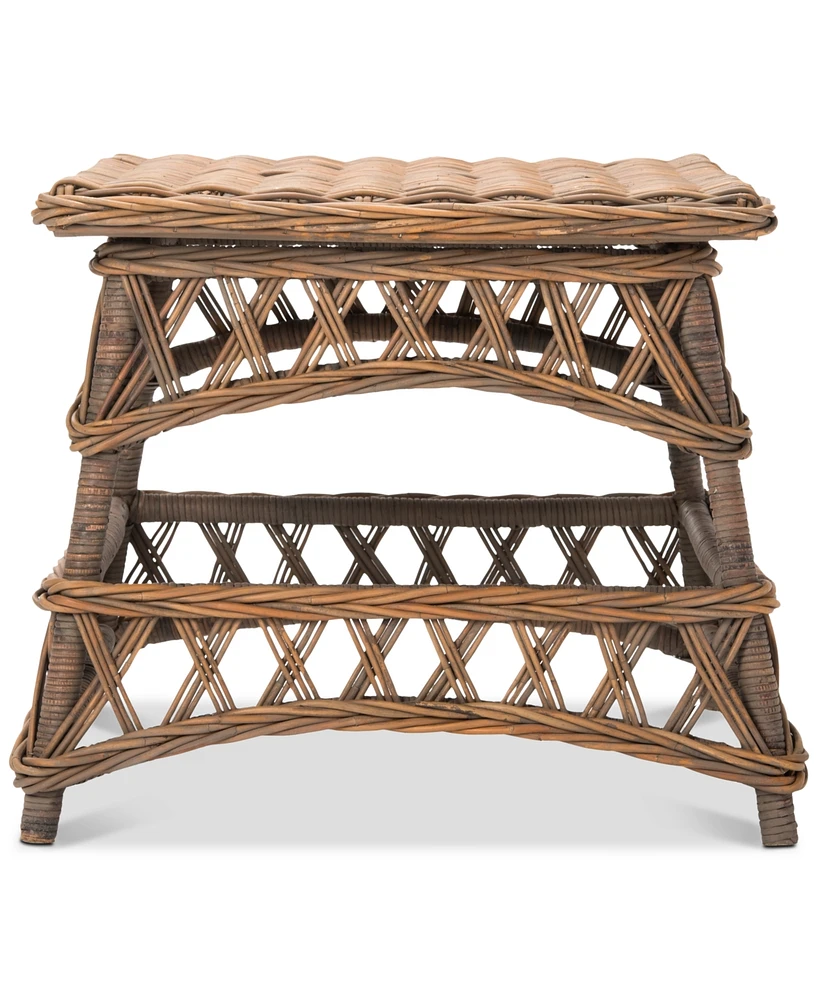 Sora Wicker Accent Table