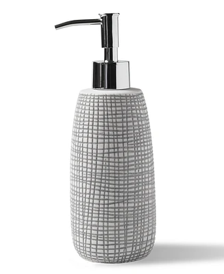 Cassadecor Cestino Embossed Porcelain Soap/Lotion Dispenser