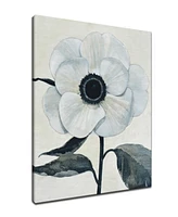 Ready2HangArt, 'Elegant Poppy Ii' White Floral Canvas Wall Art, 30x20"
