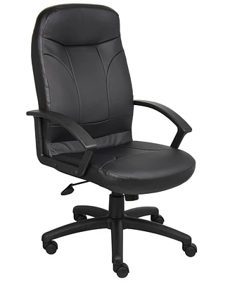 Boss Office Products High Back LeatherPlus Chair
