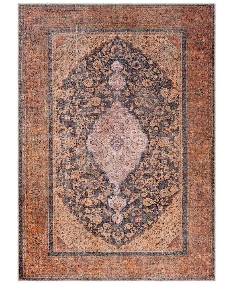 Closeout! Livabliss Amelie Aml-2300 Clay Machine-Washable 7'10" x 10'3" Area Rug
