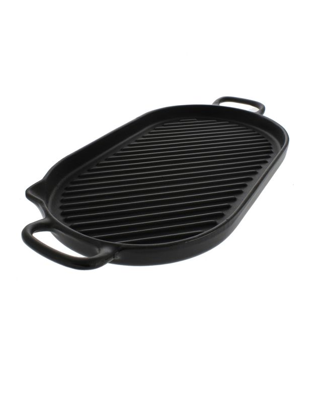Chasseur French Cast Iron 14" Oval Grill Pan