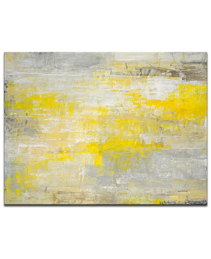 Ready2HangArt 'Yellow Breeze' Canvas Wall Art, 20x30"