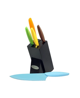Oceanstar 6-Piece Non-Stick Coating knife set with Block