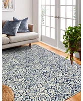 Closeout! Bashian Medley 5440A Dark Blue 5' x 7'6" Area Rug