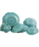 Elama Fleur De Lys 20 Pc. Dinnerware Set, Service for 4