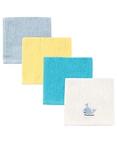 Luvable Friends Boys Plush Cotton Washcloths