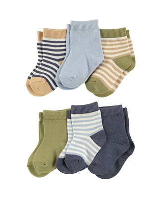 Touched by Nature Baby Boys Organic Cotton Socks Stripes, Months