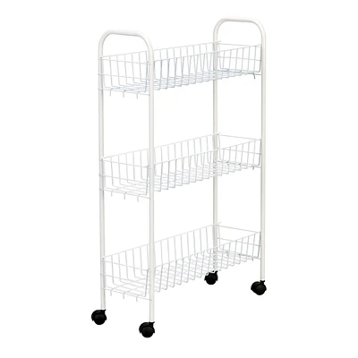 Household Essentials Slimline 3-Shelf Utility Cart