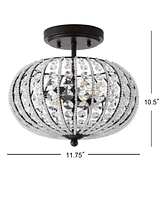 Jonathan Y Catalina Metal /Acrylic Led Semi-Flush Mount