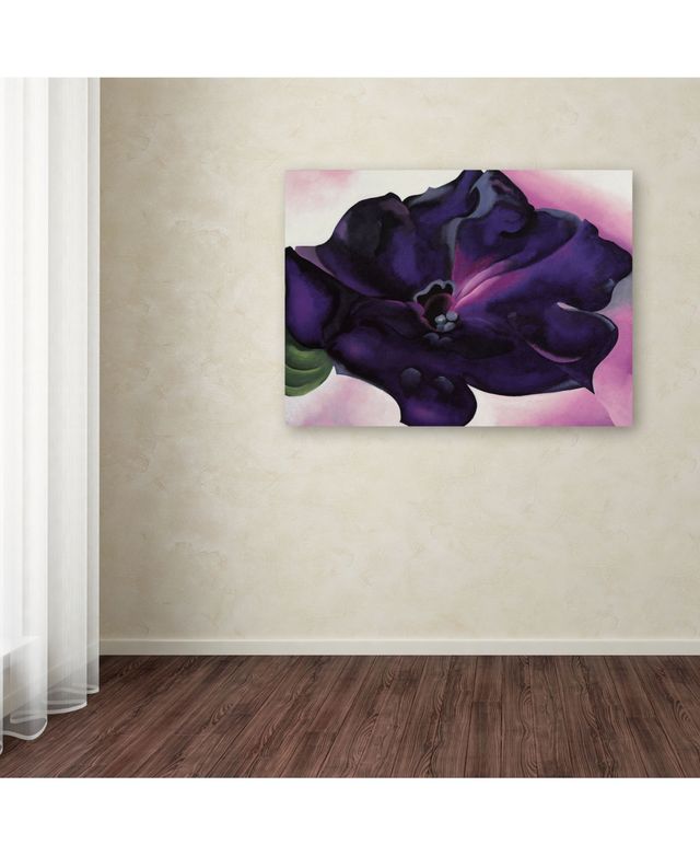 Georgia O'Keefe 'Petunia' Canvas Art - 19" x 14" x 2"