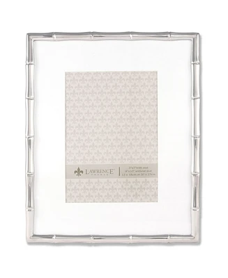 Lawrence Frames 710180 Silver Metal Bamboo 8x10 Matted For Picture Frame - 5" x 7"